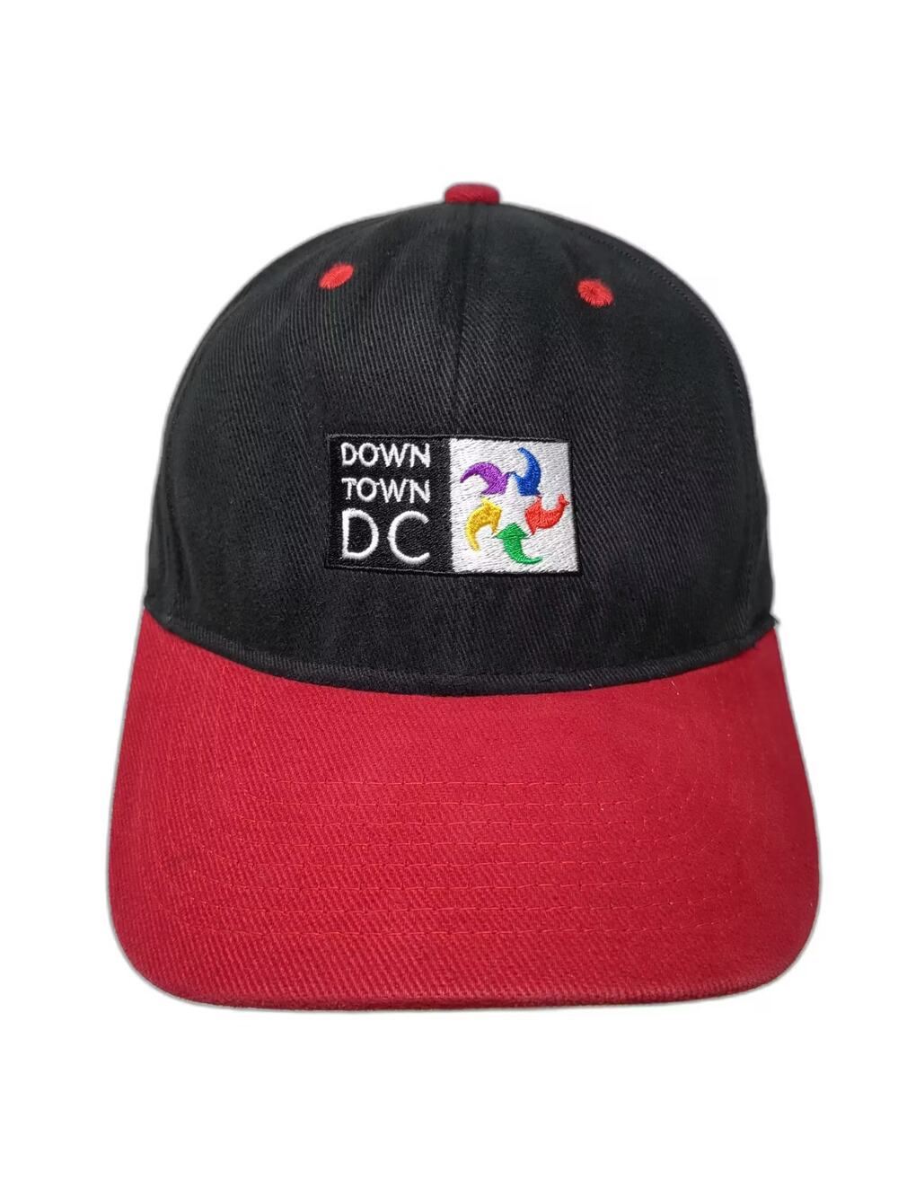 WearGuard Downtown DC Baseball Cap Black Red Embroidered Adjustable OS Hat